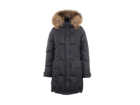 女款羽絨服，外貿(mào)可脫卸貉子毛羽絨服